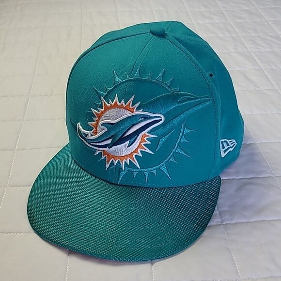 Miami Dolphins Fitted Baseball Hat 8 - Picture 1 of 5